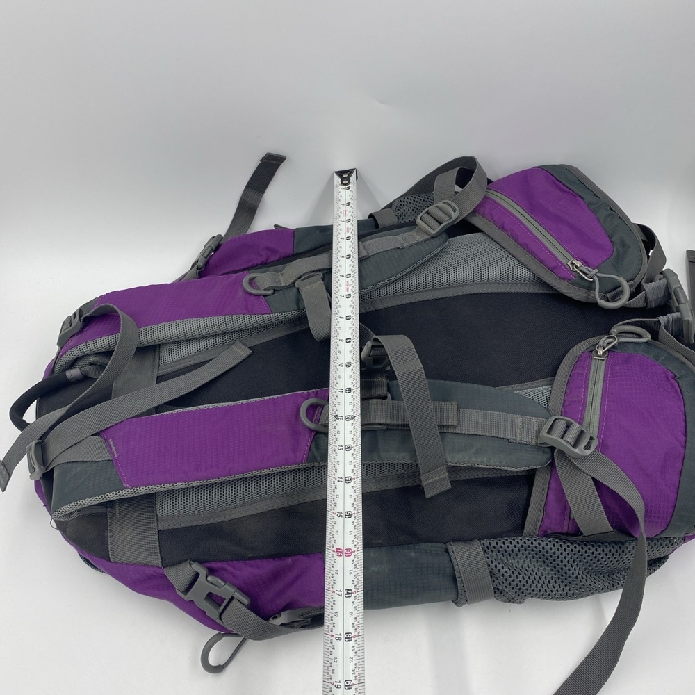 OutdoorMaster Hiking Backpacking 50L‎ Travel Carry-On Waterproof Cover Purple - Picture 15 of 16